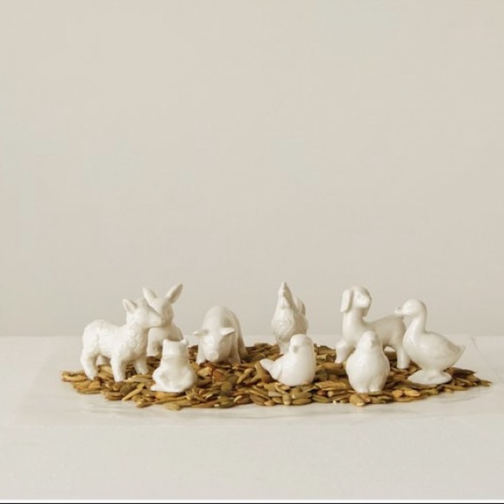 Creative Co-Op Stoneware Barnyard Animals Set of 9 - Picture 10 of 12
